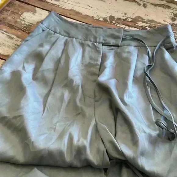 Pretty little thing, satin asymmetric tie waist tailored trousers 6 - Picture 8 of 8